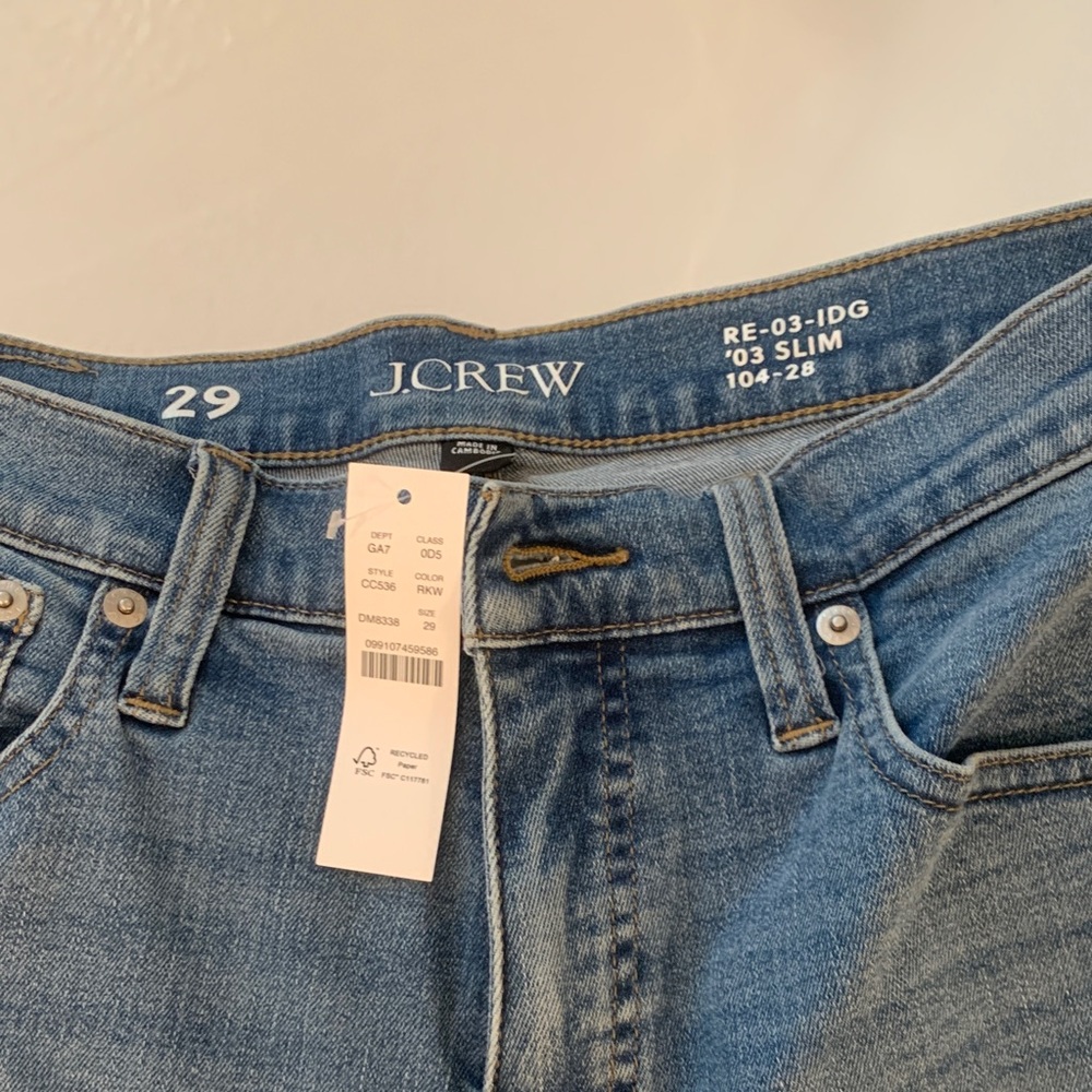 J. Crew Indigo Slim Fit Jeans